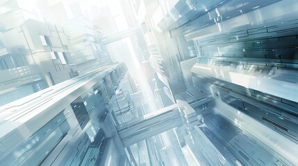 Obraz premium Prosperous business background, innovation and high technology