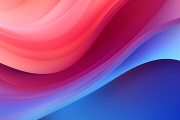 Obraz premium Blue to Purple to Pink to Red abstract fluid gradient design, curved wave in motion background for banner, wallpaper, poster, template, flier and cover