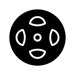 Fototapeta premium Clutch Friction Parts Glyph Icon