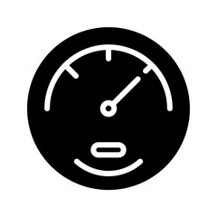 Panel Speed Speedometer Glyph Icon