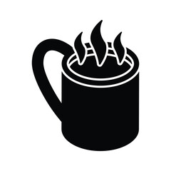 An isometric icon of teacup in modern design style, ready for premium use