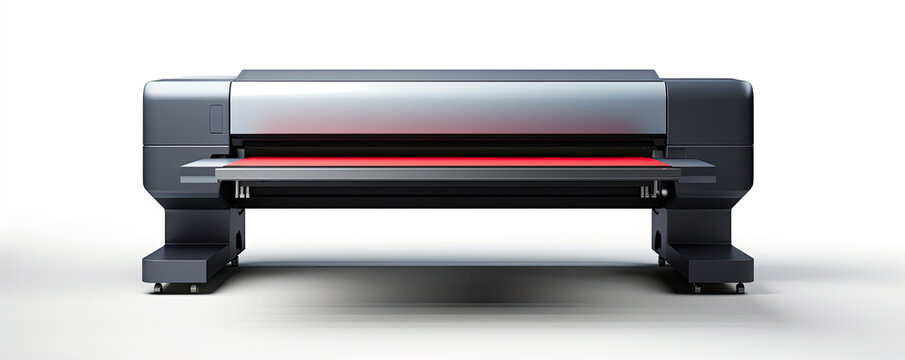 Large format printer on white background