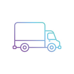Delivery Truck icon vector stock illustration