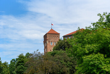 View of the Wawel Castle, Cathedral and Royal Hill.