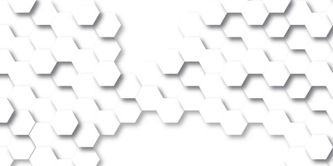 Background with hexagons. Abstract background with lines. white texture background . white and hexagon abstract background. white paper texture and futuristic business - obrazy, fototapety, plakaty