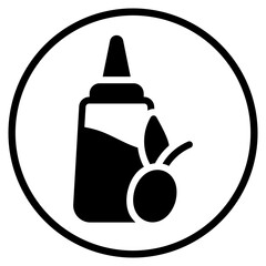 olive oil glyph icon