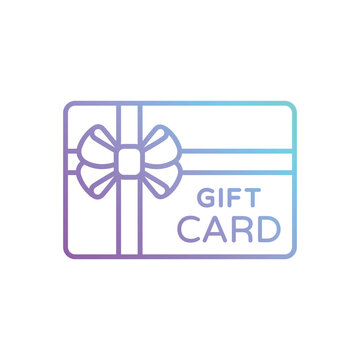 Gift Card icon vector stock illustration