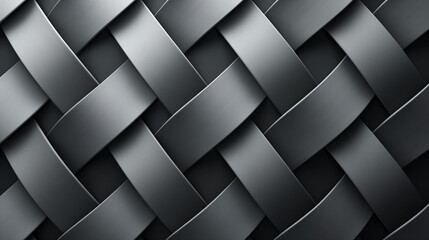 Elegant Interlace: Dark Gray Straps in a Seamless Weave