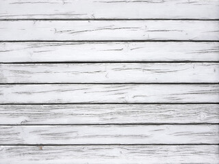 White wood planks texture boards background.