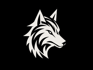 Obraz premium wolf head icon logo