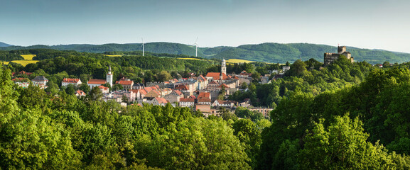 Bolkow Town Panorama, Lower Silesia, Poland