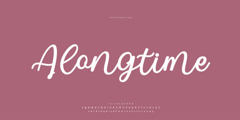 signature Font Calligraphy Logotype Script Brush Font Type Font lettering handwritten	