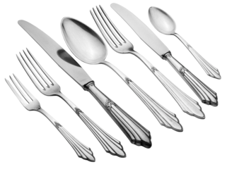 Old Silverware Set - Clipping Path