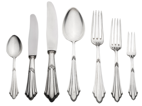Old Silverware Set - Clipping Path
