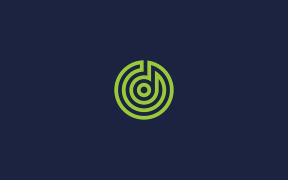 letter od or do logo icon design vector design template inspiration