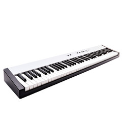 piano keys isolated on white