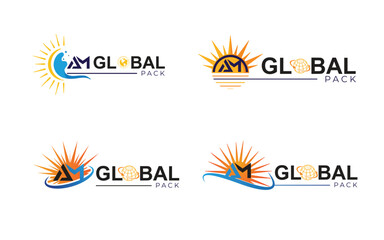 Obraz premium Global Logo Design Free Vectors PSD