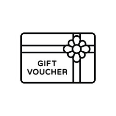 Gift Voucher icon vector stock illustration