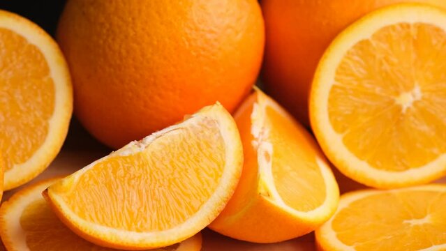orange water and oranges