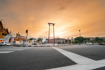 Picture of a giant swing in Thailand