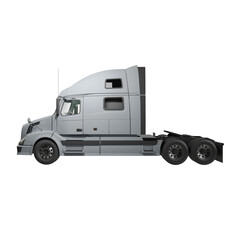 Obraz premium white truck isolated on white
