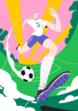 Female Footballer Raster Character 