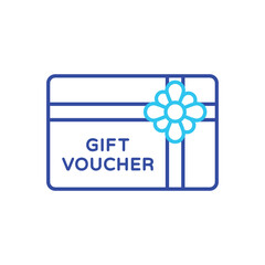 Gift Voucher icon vector stock illustration
