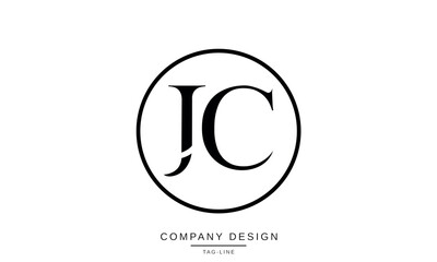 JC, CJ Abstract Letters Logo Monogram Icon Font