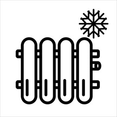 cold battery icon vector illustration symbol