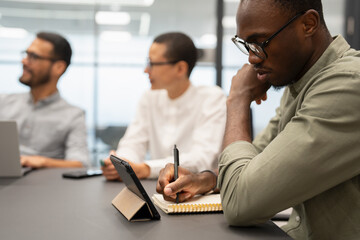 Business people having meeting in office