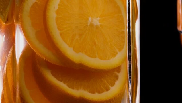 orange water and oranges