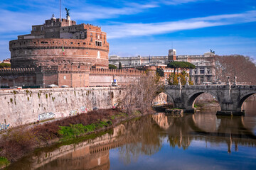 Rome, Italy, view from Sant Angelo Castle