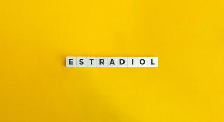 Estradiol (E2), Oestradiol. Estrogen Steroid Hormone and the Major Female Sex Hormone.