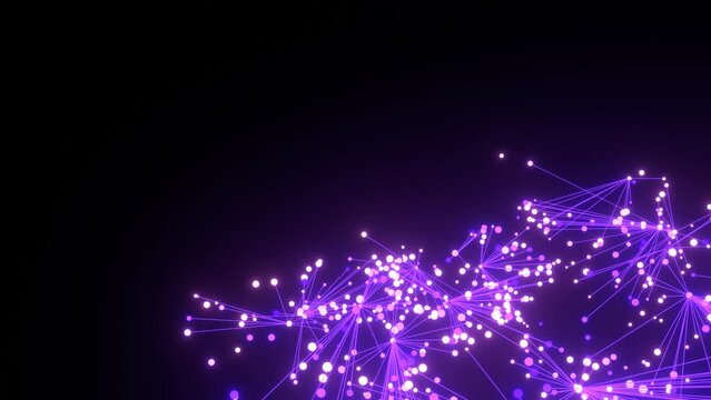 Highspeed Internet Verbindungen, Glasfaser, FTTH, Breitbandausbau,  vielf&auml;ltig, Kontakte, Energie, Austausch, Pr&auml;sentation, Multimedia, Social Media, Punkte, Linien, Daten, Security, plexus, violett