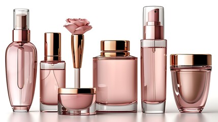 luxury cosmetics add isolated on transparent background