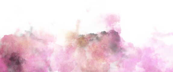 abstract watercolor background with strokes and galaxy nebula cloudscape wallpaper pink black white transparent background clipart © Soaps