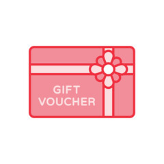 Gift Voucher icon vector stock illustration