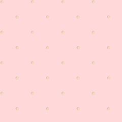 Polka dots on a pink background. Seamless pattern. Children's party, baby shower, birthday. Simple design for wallpaper, cards, wrapping paper, stationery..