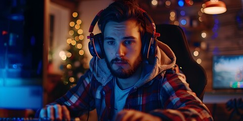 Late night coding session as game developer works diligently on computer. Concept Coding, Game Development, Computer Programming, Late Night Work, Dedication