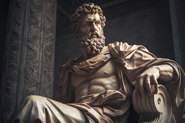 Roman Statue in Rome, Italy