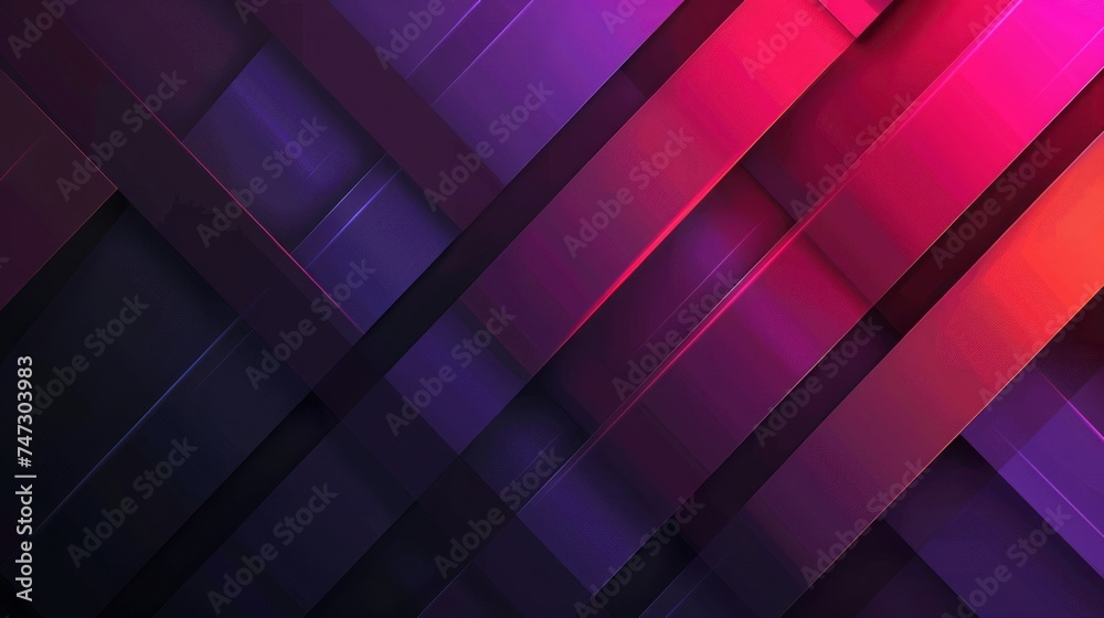 Poster dynamic black gradient abstract background with geometric lines and transparent rectangles - versati