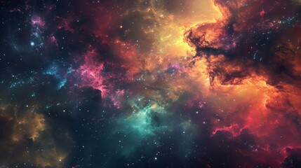 Obraz premium Space galaxy wallpaper. nebula wallpaper. Space background with shining stars. cosmos with stardust. Infinite universe and starry night. Beautiful cosmic Outer Space wallpaper. Planets wallpaper.