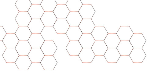 Hexagon concept design abstract technology background. Background with hexagons. Pattern with hexagons illustration of a honeycomb. Futuristic surface hexagon pattern with light rays.