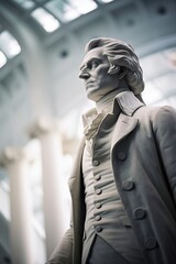 Fototapeta na wymiar Statue of Thomas Jefferson, 3rd U.S. President