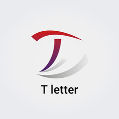 Obraz premium Icone Lettre T pour Design Logos, Symbole, Illustration Pictogramme Monogramme pour Business, Variations Alphabet Isolé Silhouette