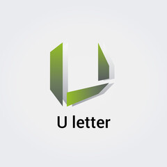 Icone Lettre U pour Design Logos, Symbole, Illustration Pictogramme Monogramme pour Business, Variations Alphabet Isol&eacute; Silhouette