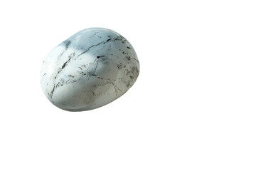 Howlite Gemstone Charm on Transparent Background.