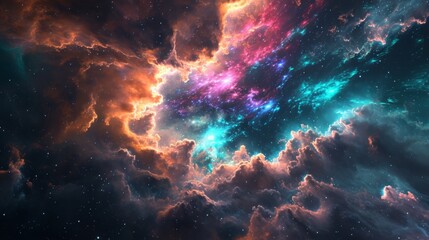 Fototapeta na wymiar Space galaxy wallpaper. nebula wallpaper. Space background with shining stars. cosmos with stardust. Infinite universe and starry night. Beautiful cosmic Outer Space wallpaper. Planets wallpaper.