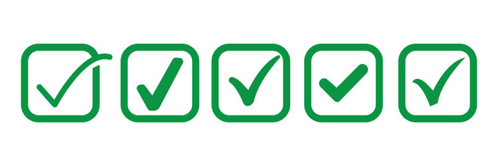 Verified badge green tick mark icon, verified and authentic tick mark icon approve sign, eps10