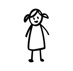 cute girl illustration